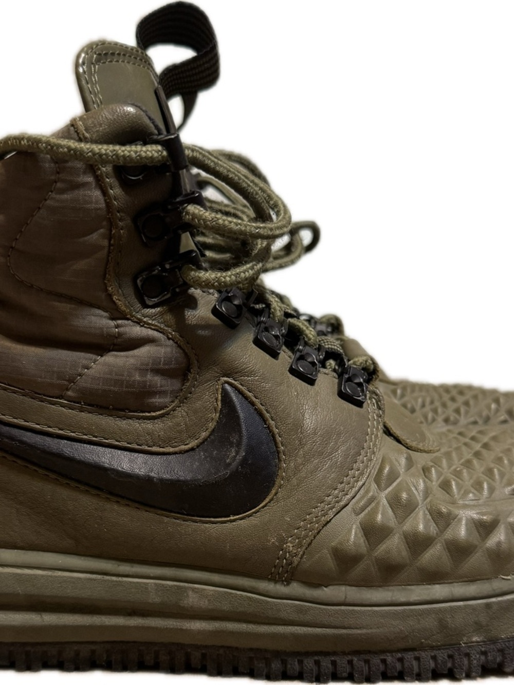 Nike lunar force 1 duckboot medium olive mens sz 9 - Picture 2 of 7